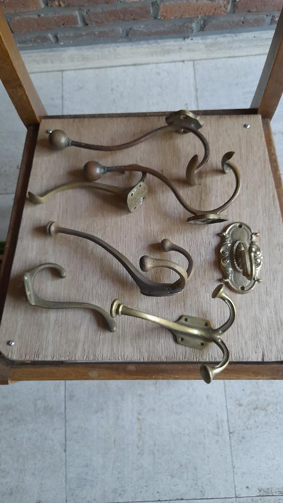 kapstok, haak, wandkapstok, kleerhaak, Antiek en Kunst, Ophalen, Koper