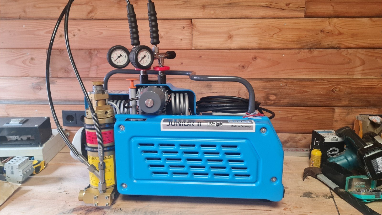 bauer junior 2 compressor 300 bar, Ophalen, Zo goed als nieuw, Overige typen