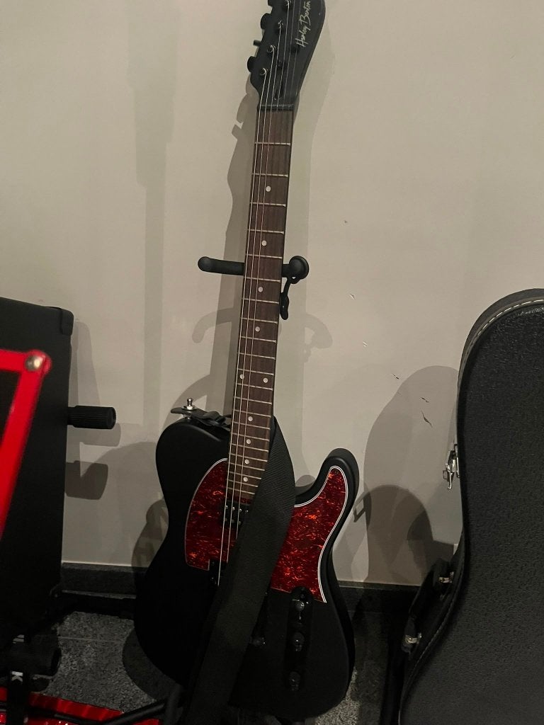 Harley Benton Telecaster elektrische gitaar + draagriem, Enlèvement