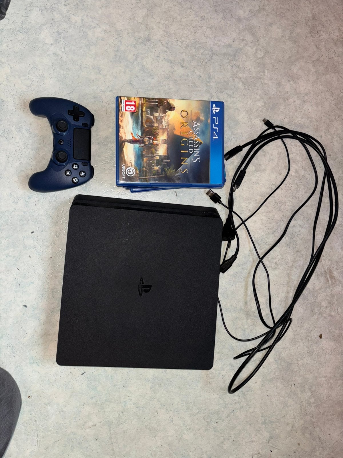 Playstation 4 slim 1 tb + 7 games, Ophalen, Gebruikt, 1 TB, Slim