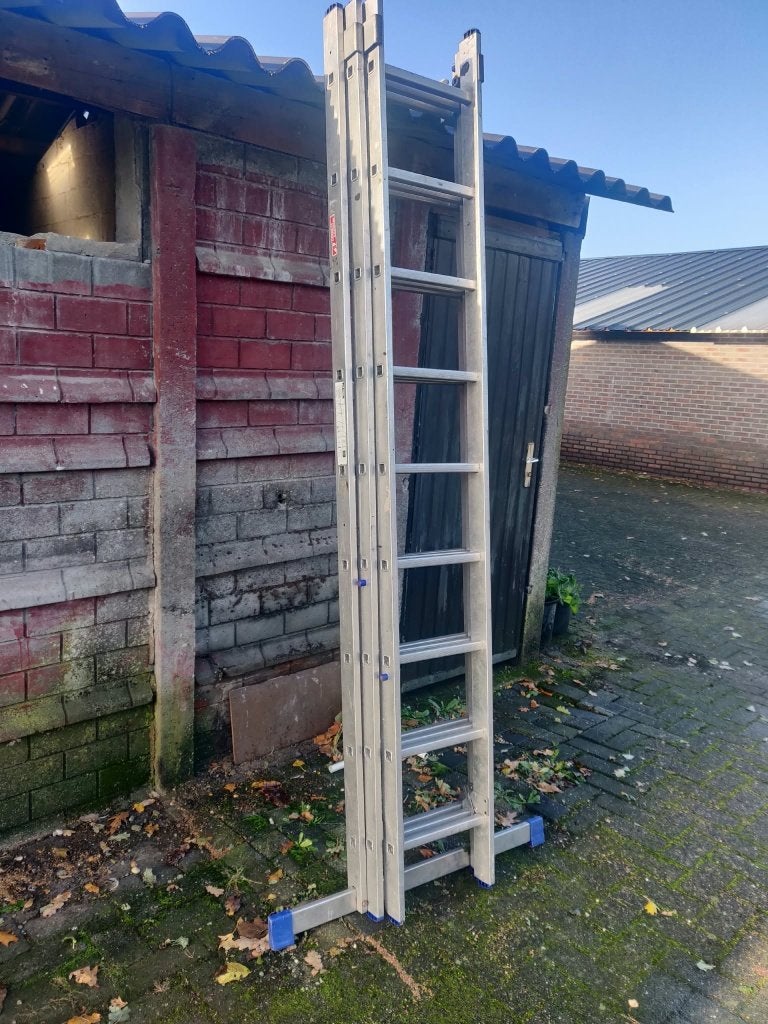3 delige ladder, Doe-het-zelf en Bouw, Ophalen, Gebruikt, Ladder, Opvouwbaar of Inschuifbaar