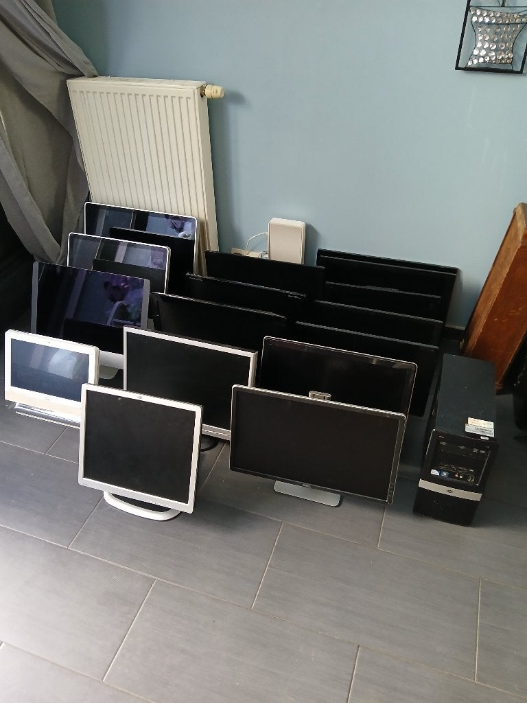 LOT D'ÉCRANS PC TV AVEC DVD, Informatique & Logiciels, Enlèvement, Apple