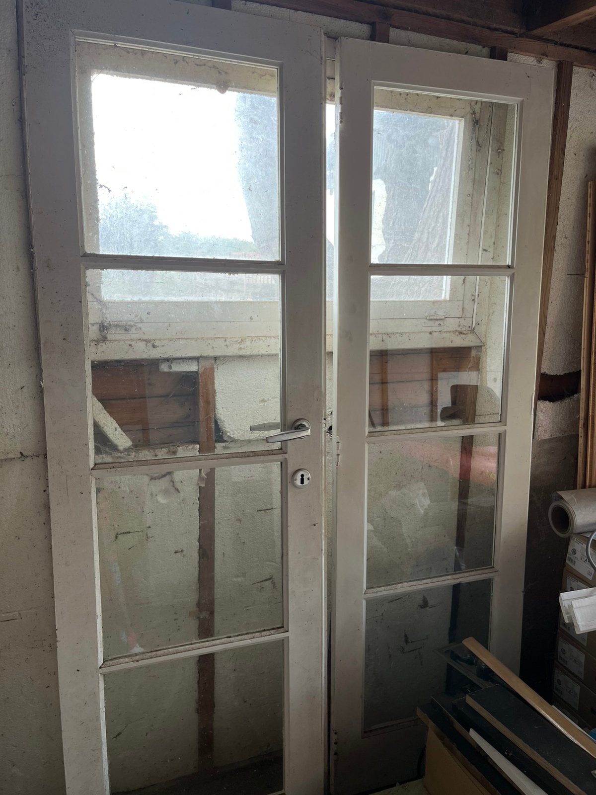 Porte double vitrée, Ophalen, Gebruikt, Minder dan 75 cm, 150 tot 225 cm