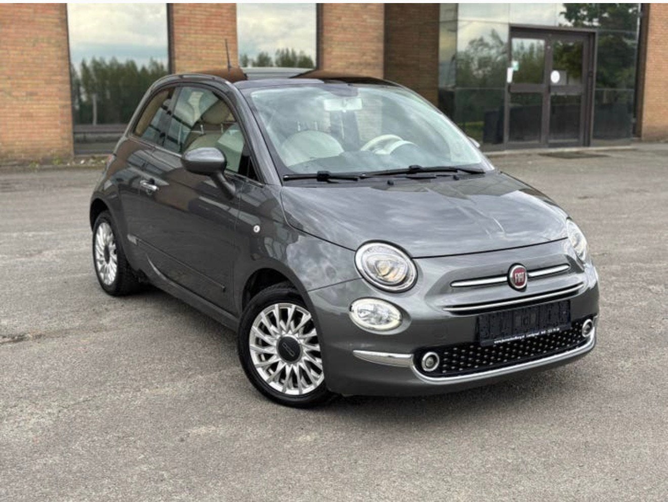 Fiat 500 1.2 essence Airco Gps Euro 6B Car Pass, Auto's, Bedrijf, 5 deurs, Zilver of Grijs, Handgeschakeld