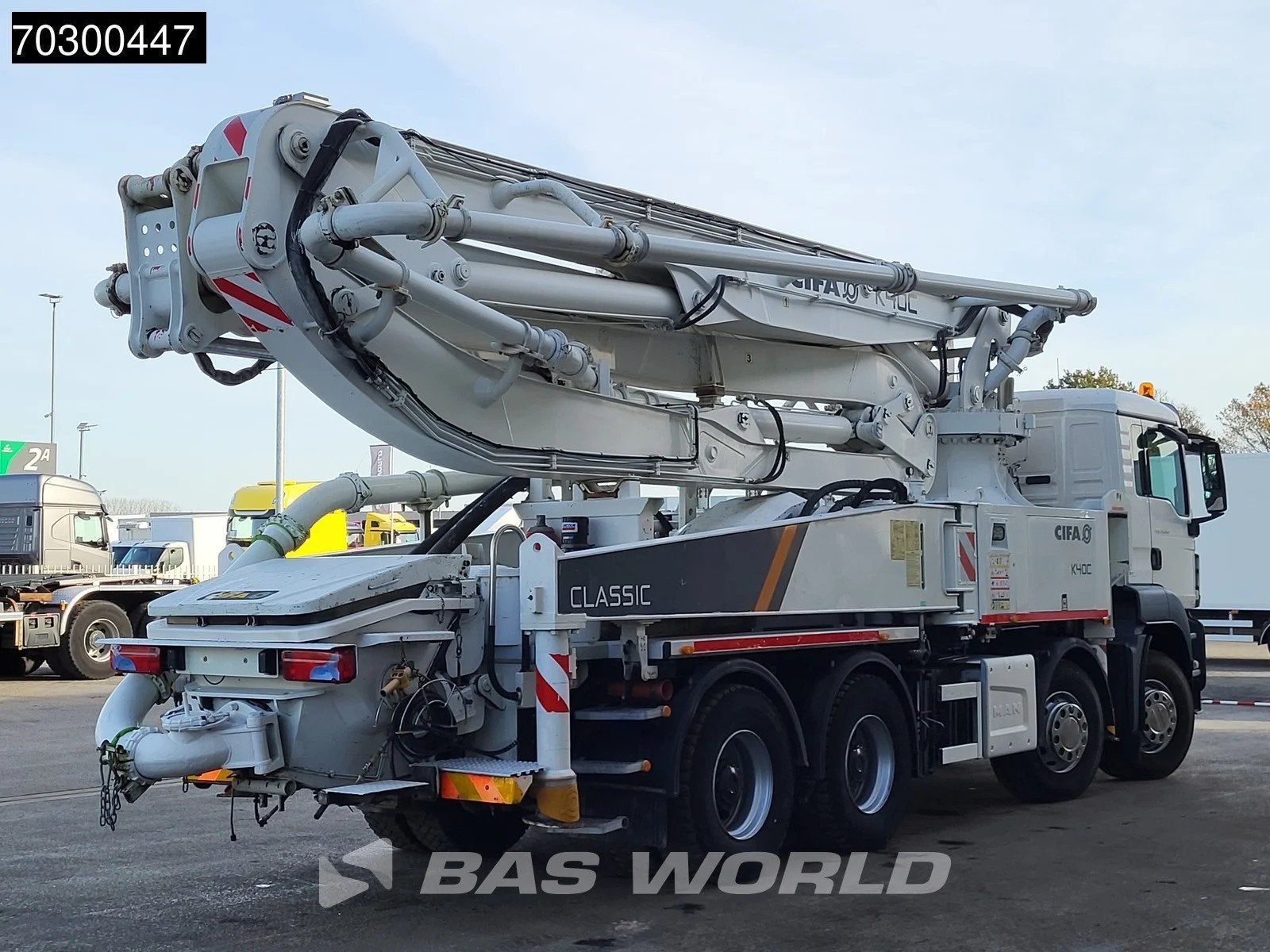 MAN TGS 41.460 8X4 CIFA K40C-PU1607 Pump 935hours! Big-Axle, Auto's, Vrachtwagens, Cruise Control, 338 kW, MAN, Wit