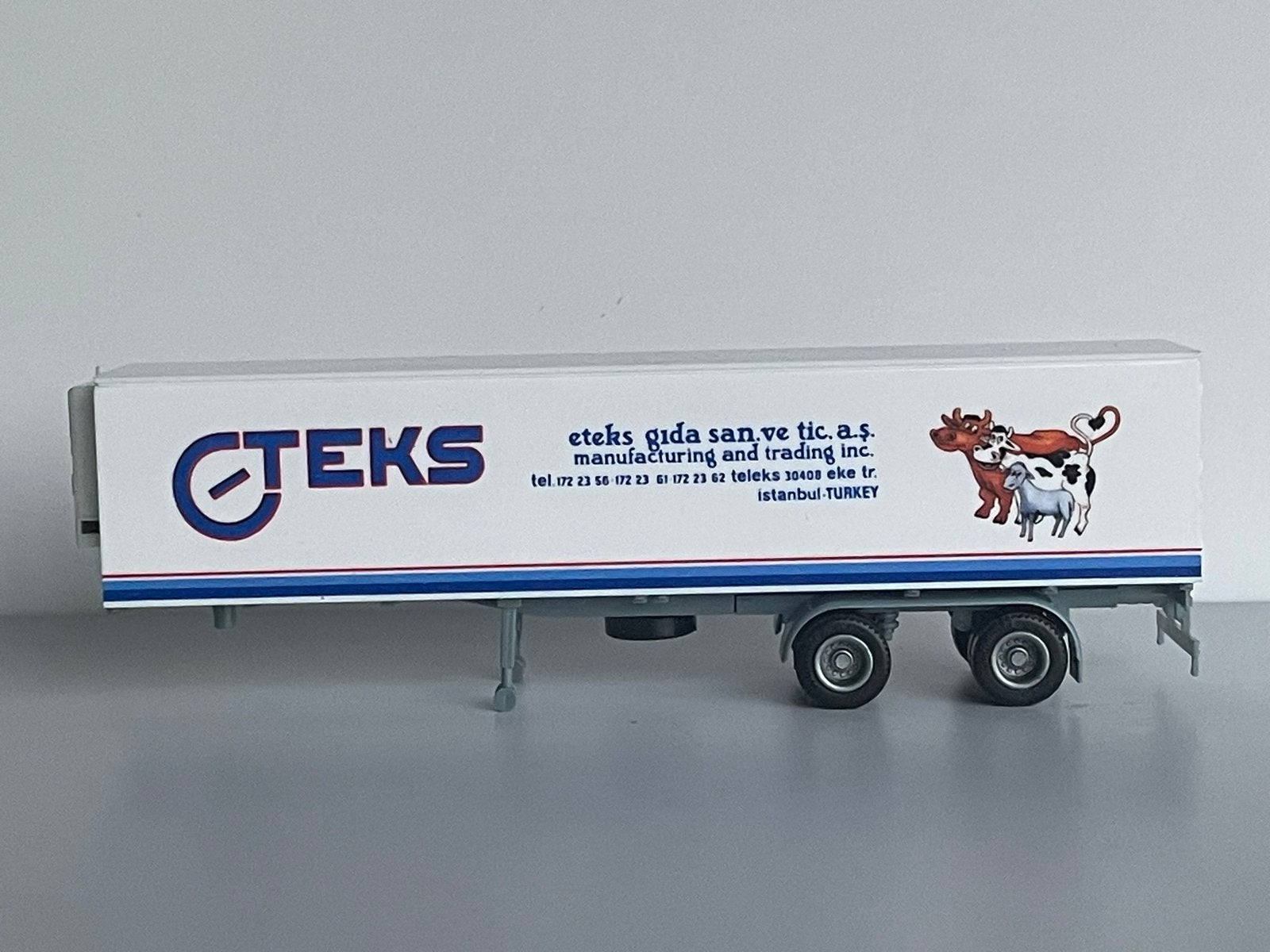 Herpa losse oplegger ETEKS Istanbul Turkey  1/87, Enlèvement ou Envoi, Comme neuf, Bus ou Camion, Herpa