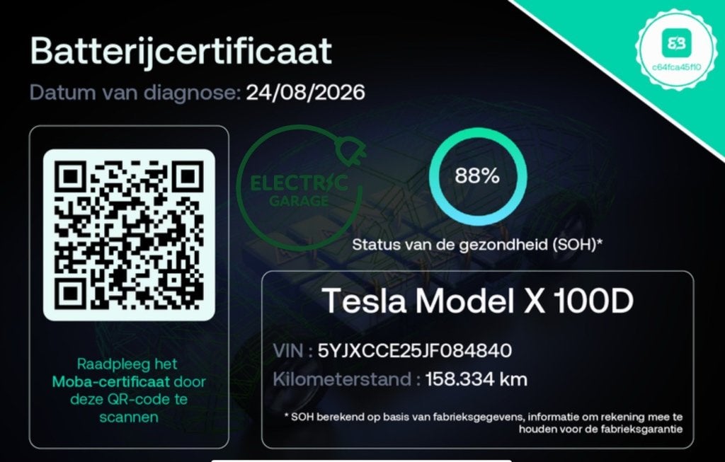 X100D Long Range SOH88% Enhanced AP, Auto's, Tesla, Automaat, Leder en Stof, 5 zetels, 387 kW