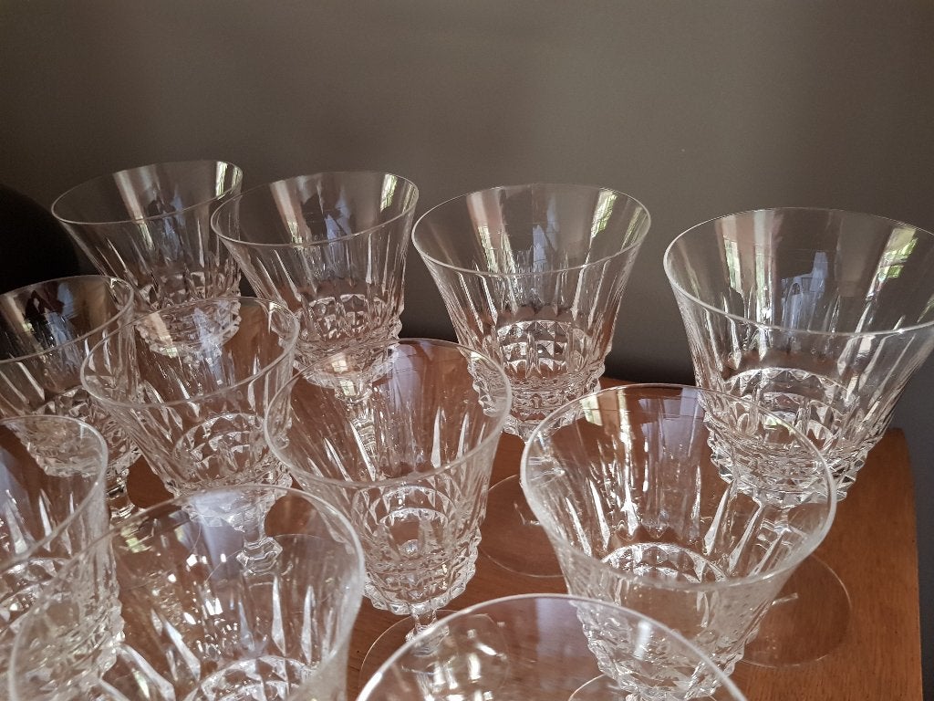 50 stuks Crystal D'Arques en Luminarc wijn-champagne glazen, Ophalen, Kristal, Glas of Glazen