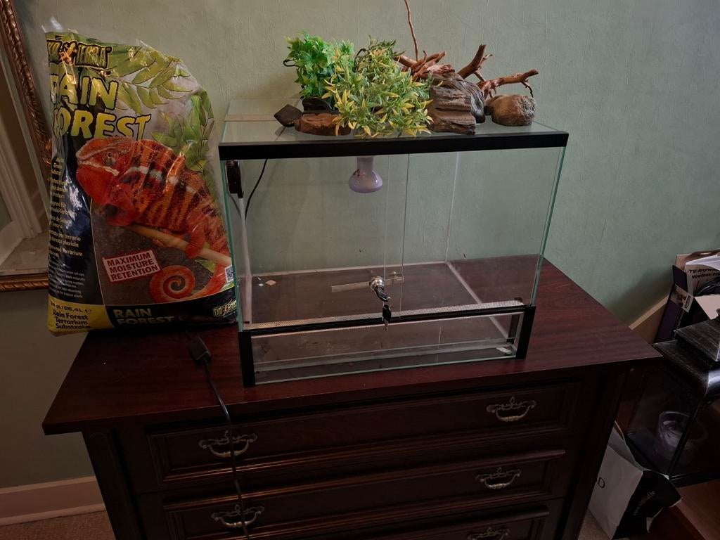 Terrarium 50x40x40, Dieren en Toebehoren, Reptielen en Amfibieën | Toebehoren, Ophalen