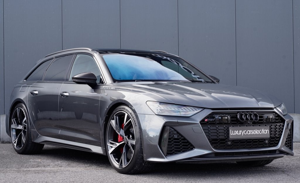 Audi RS6 4.0 V8 TFSI *CERAMIC/CARBON/RS DESIGN/PANO/B&O*, Autos, Cuir, Argent ou Gris, Achat, 3996 cm³