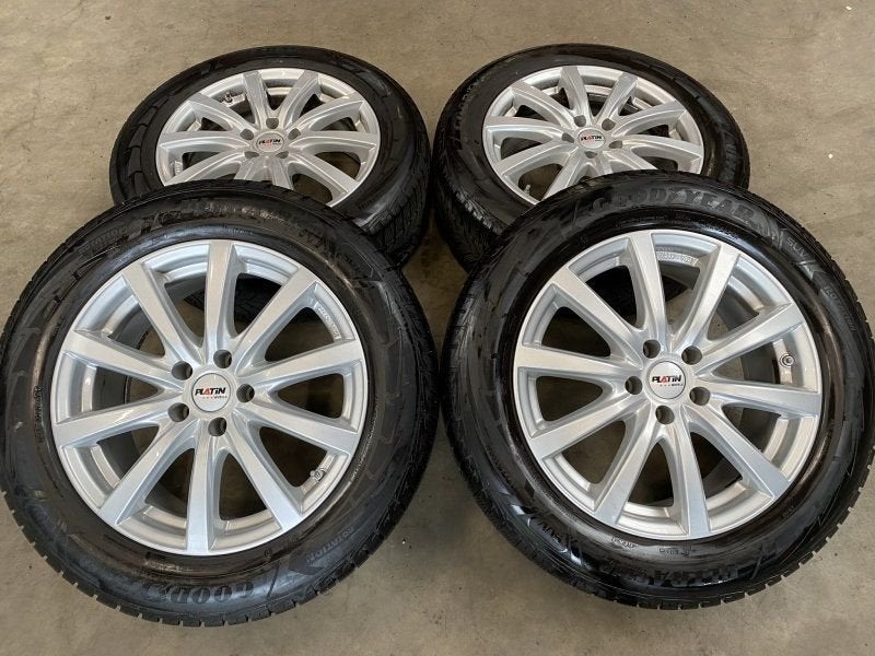 18 inch Platin velgen + winterbanden Mercedes GLC, 18 inch, Gebruikt, -, -