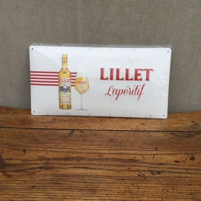 Reclamebordje LILLET APERITIEF, Ophalen, Nieuw, Reclamebord