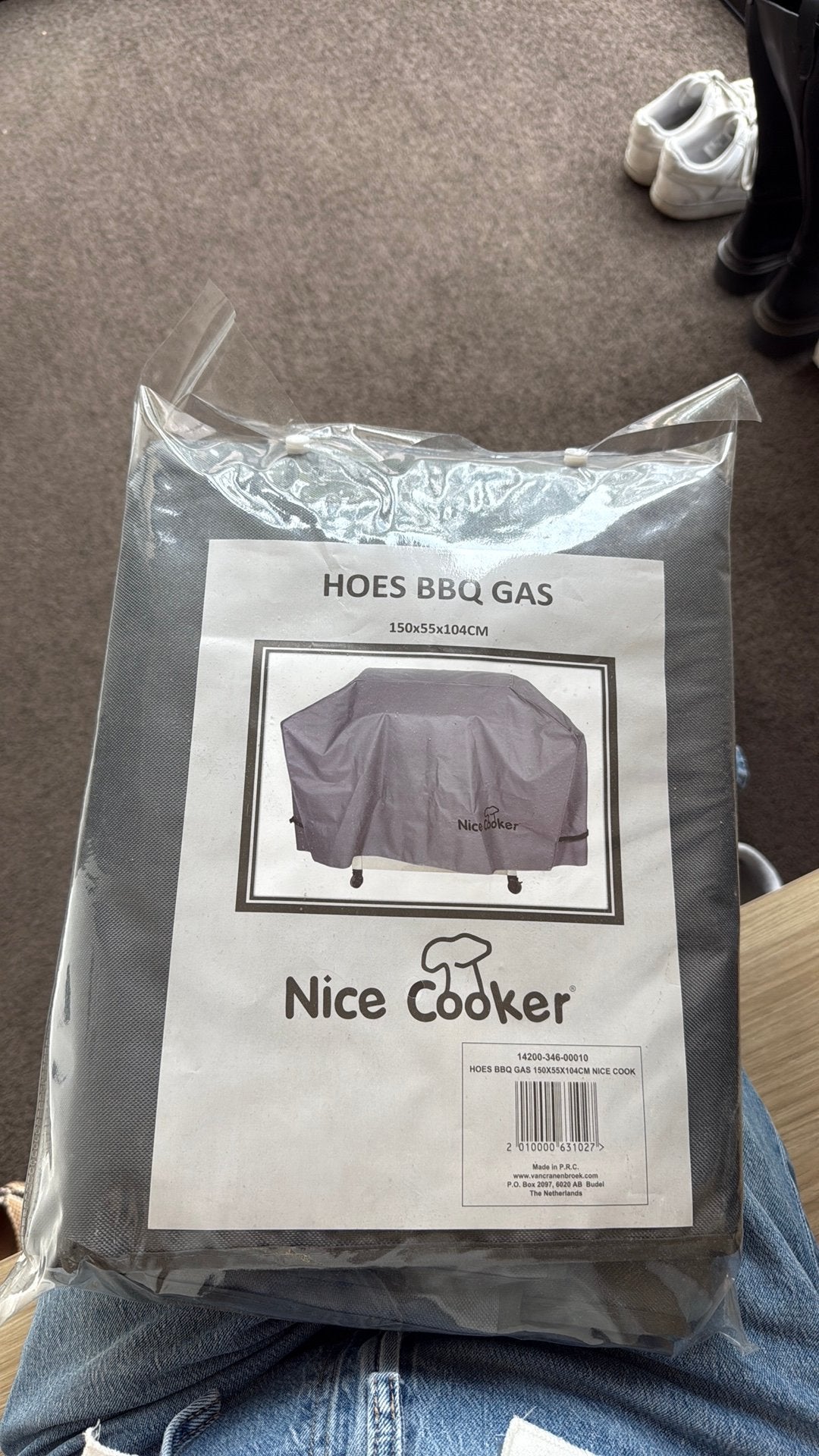 Hoes bbq gas 150x55x104cm Nice Cooker, Tuin en Terras, Gasbarbecues, Ophalen of Verzenden, Nieuw