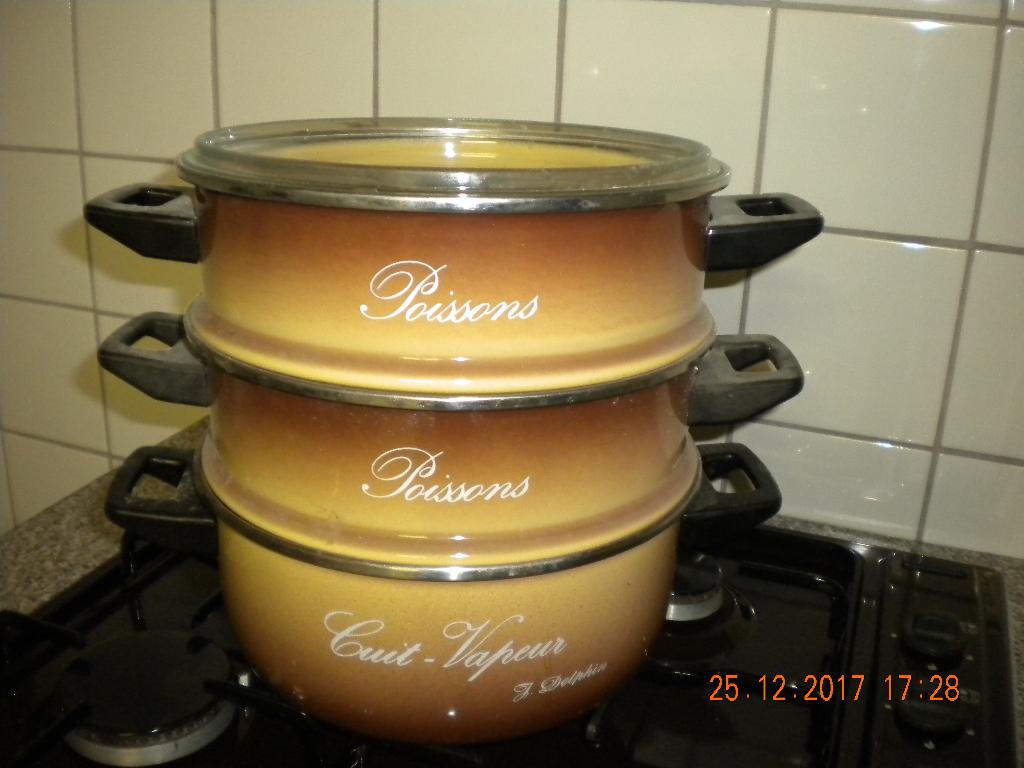 Kook-bak / stoofpot met Pyrexdeksel, Ophalen