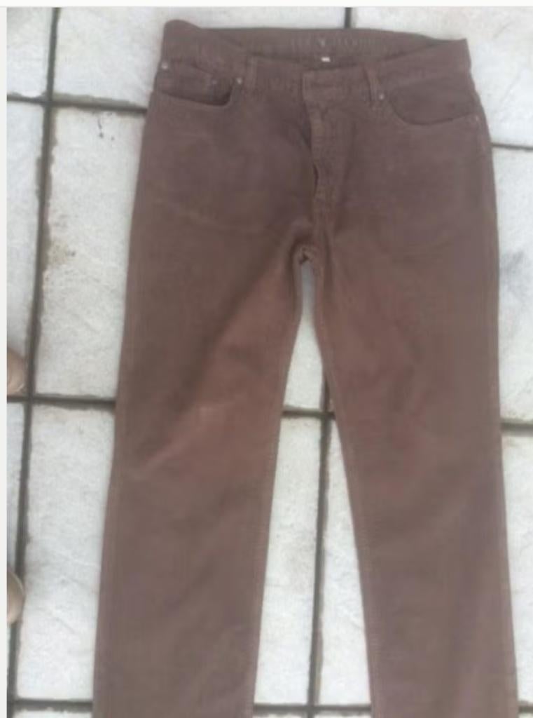 Fluwelen broek maat 46, Kleding | Heren, Broeken en Pantalons, Ophalen of Verzenden, Zo goed als nieuw, Maat 48/50 (M), Bruin