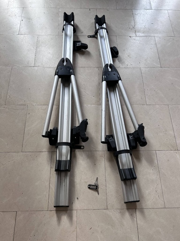 2x Thule Tour – fietsendragers, Auto diversen, Fietsendragers, Ophalen, 2 fietsen, Gebruikt, Dakdrager
