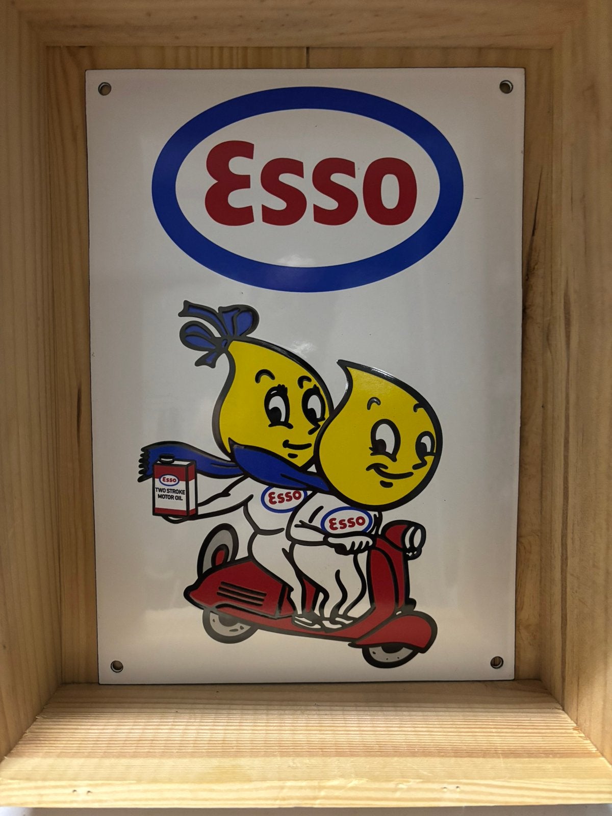 Esso emaille bord, Antiek en Kunst, Ophalen of Verzenden