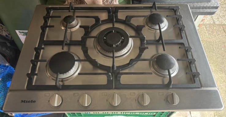 Miele gas kookplaat 5-pits (70cm), Elektronische apparatuur, Kookplaten, Ophalen, Zo goed als nieuw, Gas