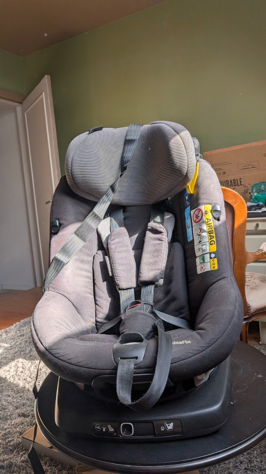 Maxi-cosi Axissfix i-size, Ophalen, Verstelbare rugleuning, Gebruikt, 0 t/m 18 kg
