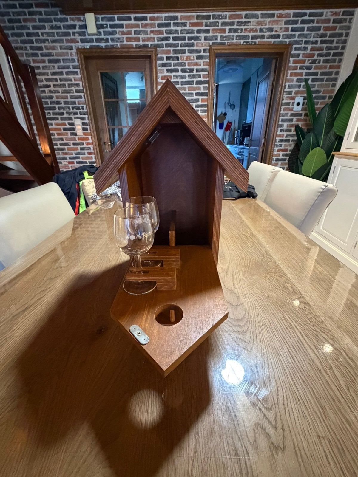 Wijnkastje met degustatie glazen, Ophalen of Verzenden, Gebruikt, Overige typen