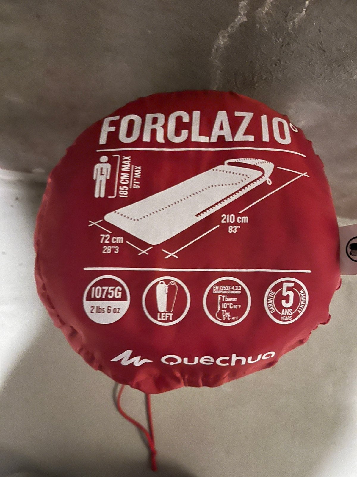 Quechua slaapzak Forclaz, Ophalen, Gebruikt