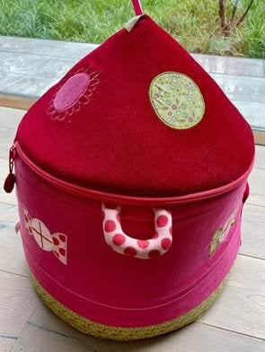 Leuke speel-en opbergmand “Liz” van Lilliputiens, Roze, Ophalen, Zo goed als nieuw, Opbergmeubel