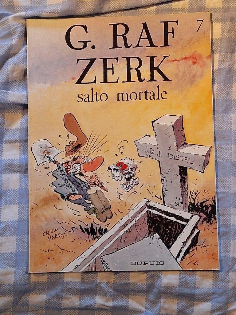 G. Raf Zerk 7: salto mortale, Une BD, Enlèvement, Neuf
