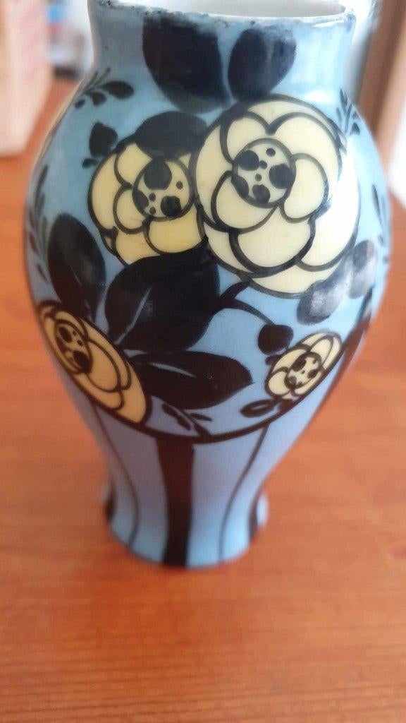 PETIT VASE ALADIN LIMOGES ART DECO (R.H.) ROBERT HAVILAND, Enlèvement, Comme neuf, Poterie ou Porcelaine, Moins de 50 cm