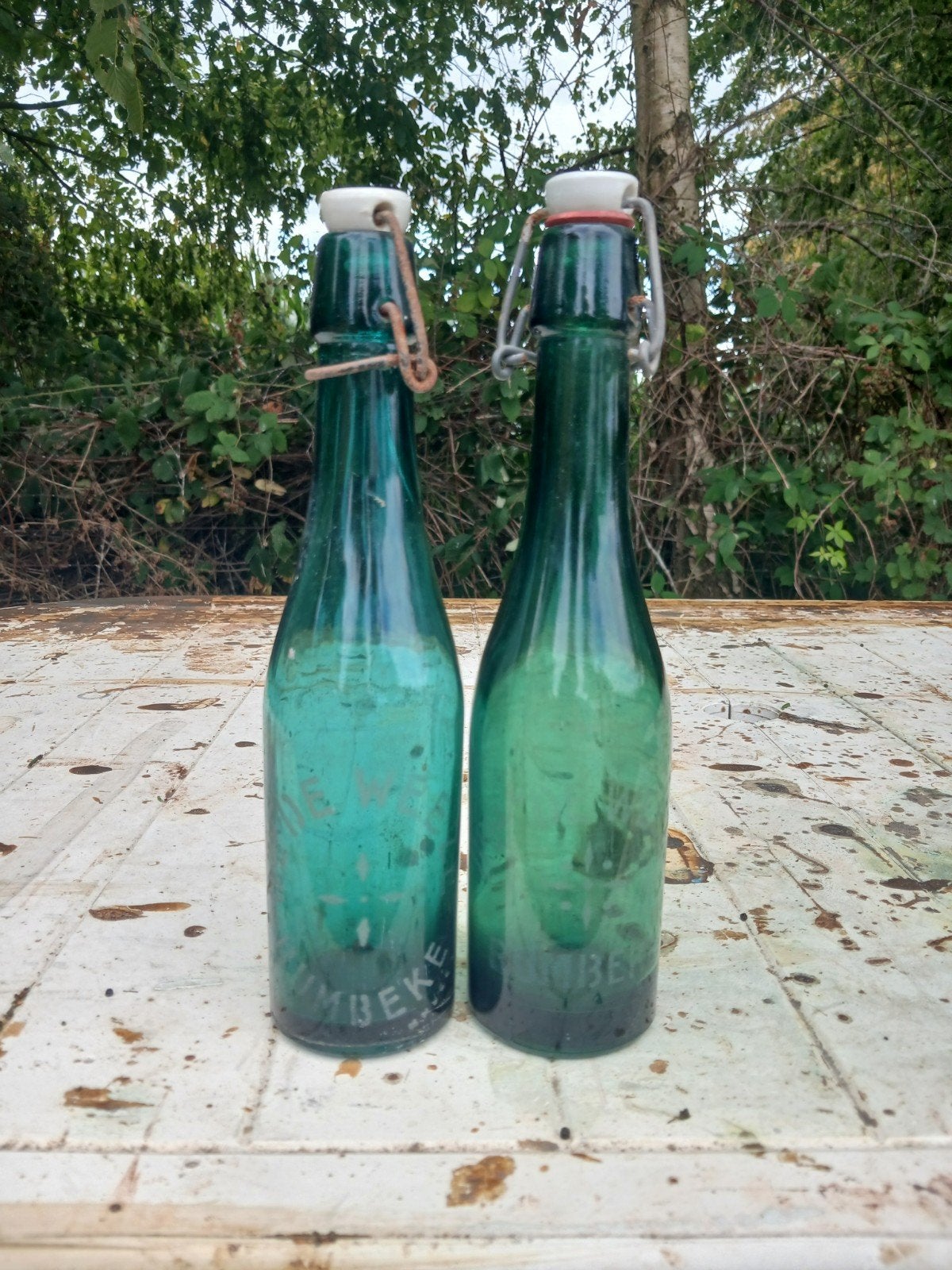 Oude vintage bierfles brouwerij De Weeze Rumbeke, Enlèvement ou Envoi