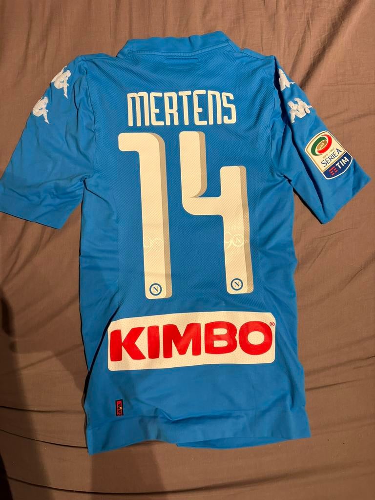Matchwornshirt Napoli Dries Mertens, Ophalen of Verzenden, Zo goed als nieuw