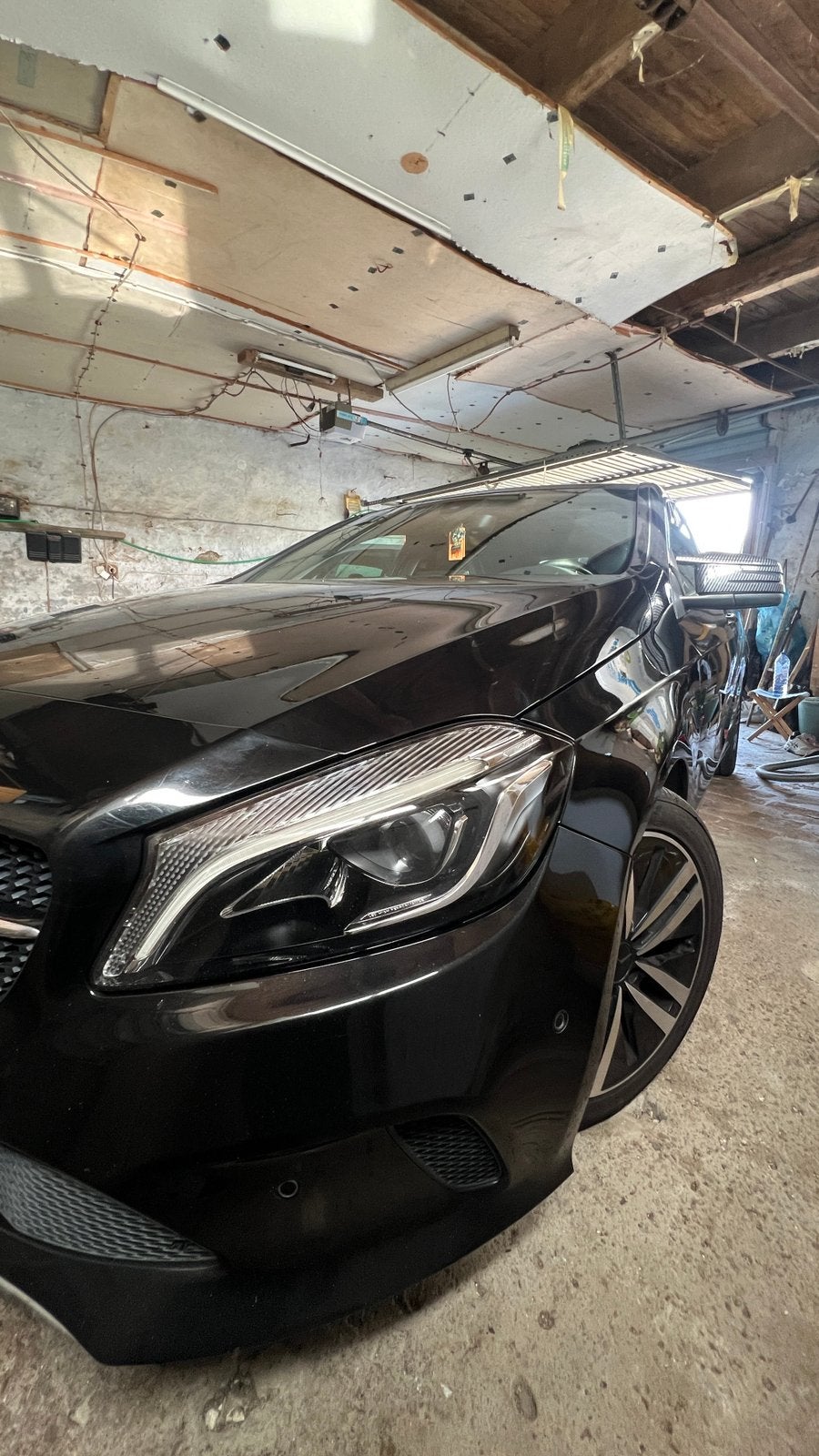 Mercedes klasse A 180 D 2016, Auto's, Voorwielaandrijving, Lederen bekleding, Leder en Stof, Zwart