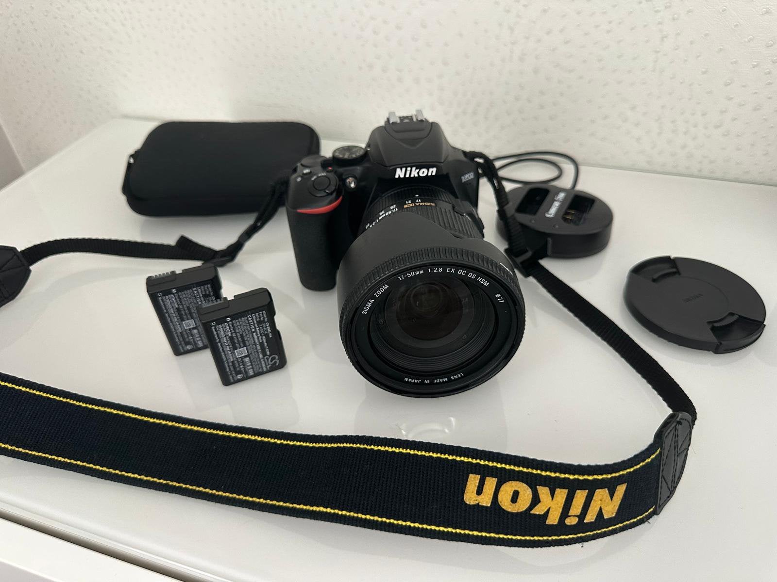Nikon D3500 + lens sigma perfecte staat, Audio, Tv en Foto, Fotocamera's Digitaal, Ophalen, Geheugenkaart, Spiegelreflex, Zo goed als nieuw