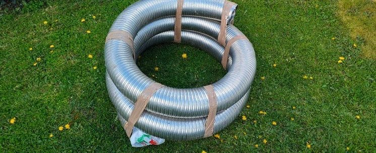 Flexible cheminée, Bricolage & Construction, Enlèvement, Neuf, Inox