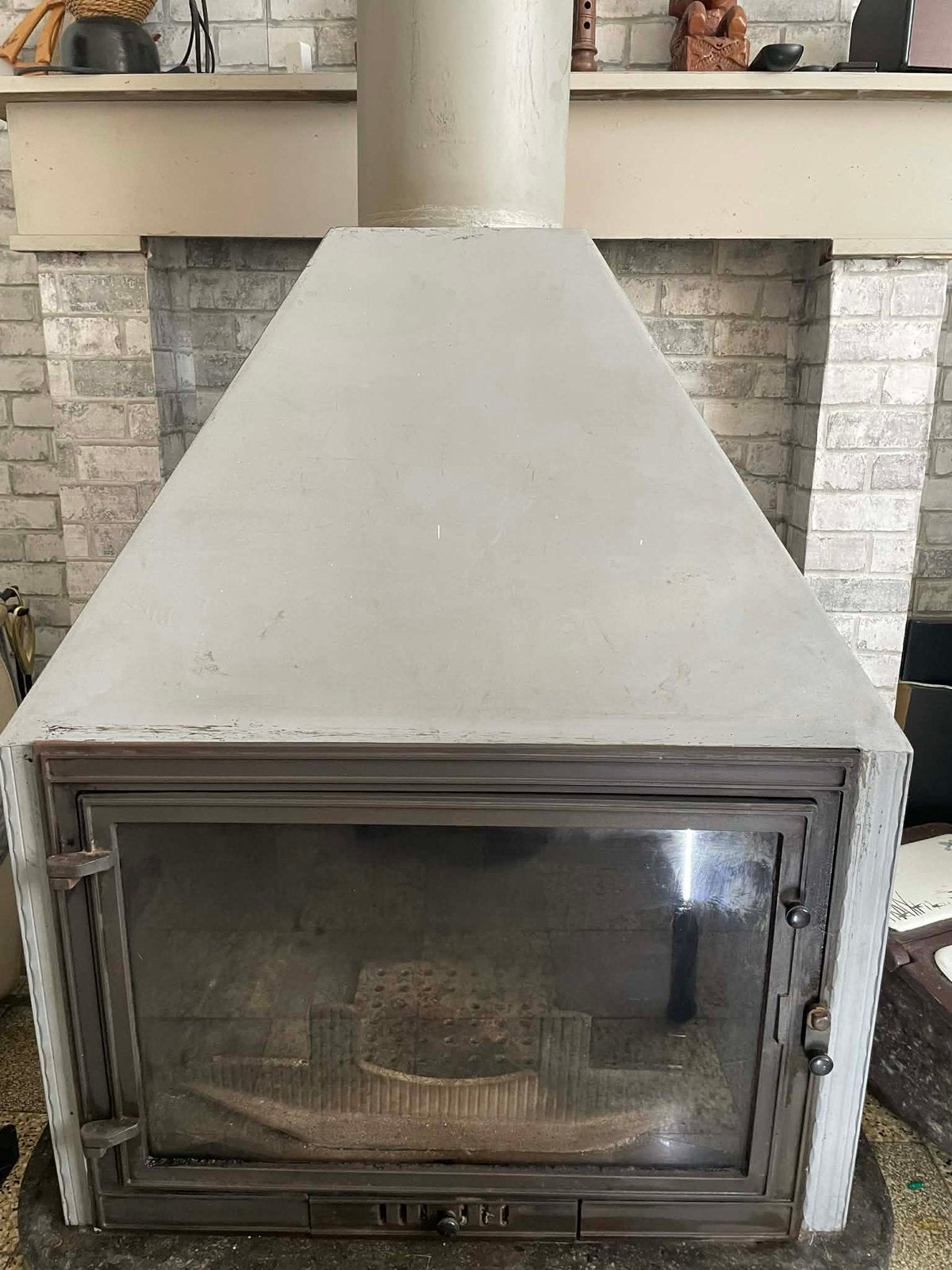 Feu insert bois, Encastré, Enlèvement, Utilisé, Bois