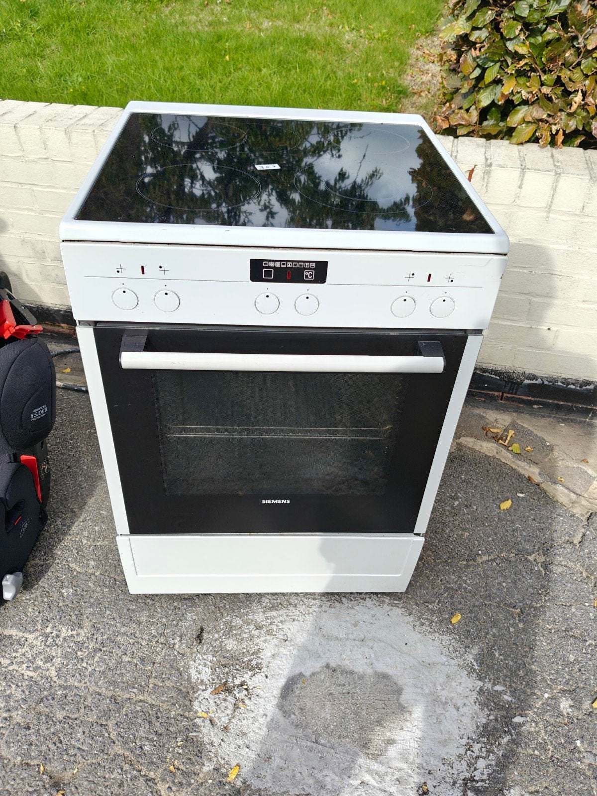 siemens oven/electrische kookplaat, Gebruikt, Keramisch, 4 kookzones, 90 tot 95 cm