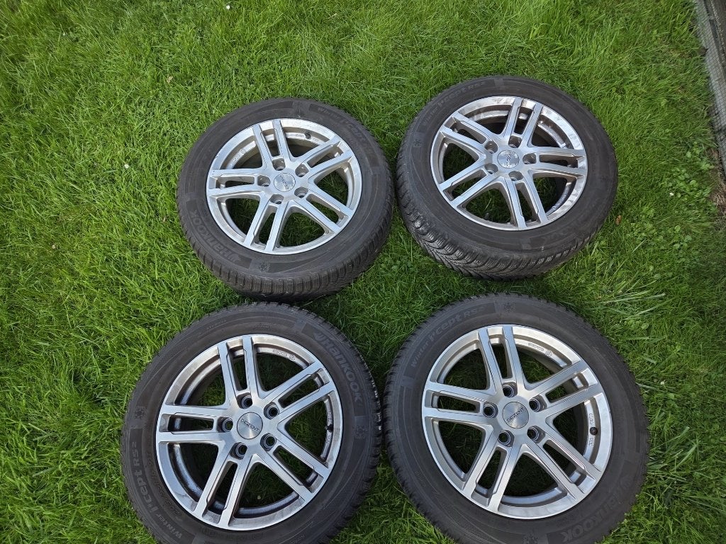 4 pneus neige (205/55R1691T), Auto-onderdelen, Gebruikt, 16 inch, Band(en), Ophalen