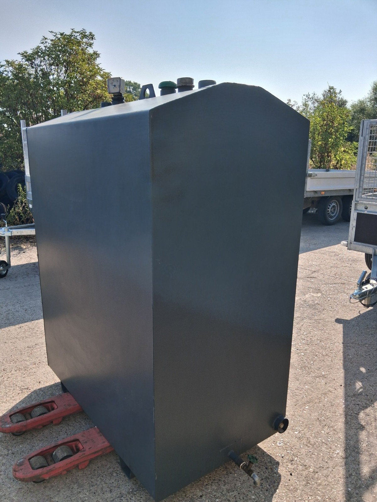 Dubbelwandige mazouttank 1200l in zeer nette staat!, Ophalen, Zo goed als nieuw, 60 tot 150 cm, 80 cm of meer