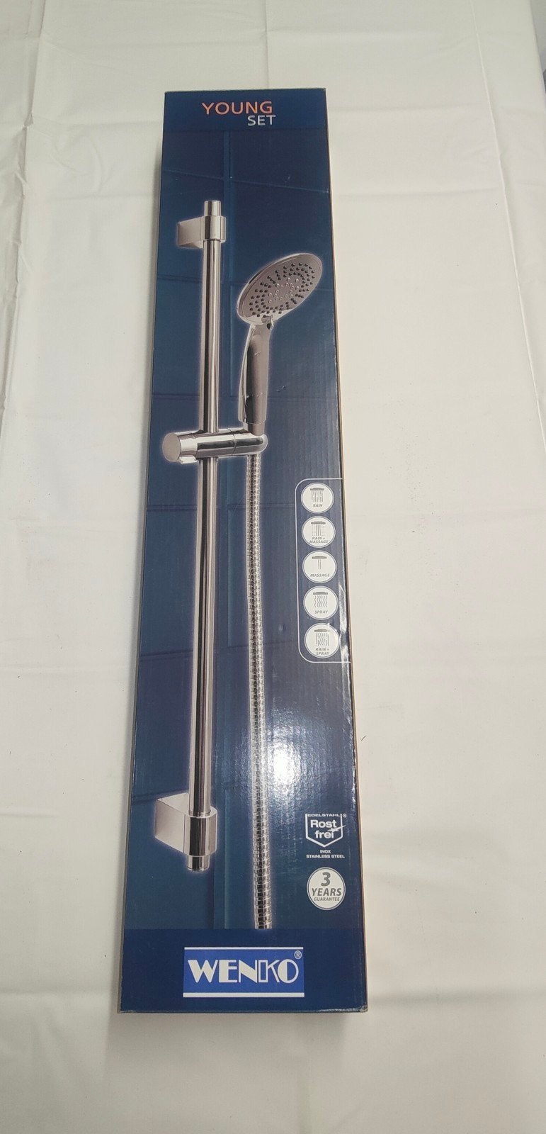 Barre, tuyau et pommeau de douche marque Wenko, Nouveau, Bricolage & Construction, Sanitaire, Enlèvement, Neuf, Douche
