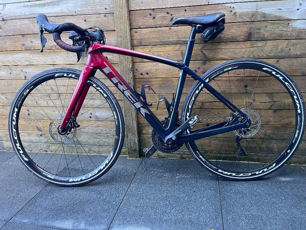 TREK DOMANE SL5 (Racefiets/Gravelfiets-ROOD/S-50cm, Sport en Fitness, Ophalen, Gebruikt, Overige typen