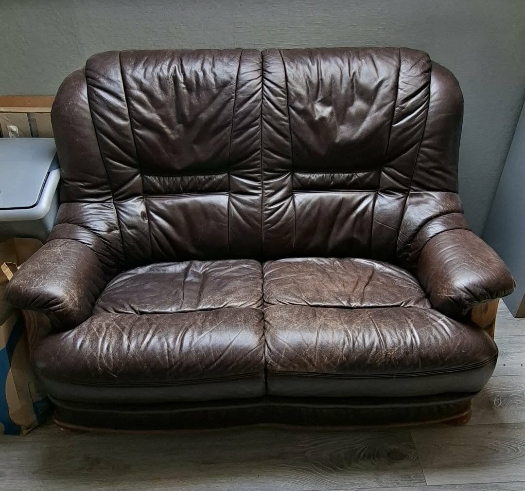 siège en cuir, Banc droit, Enlèvement, Utilisé, Cuir