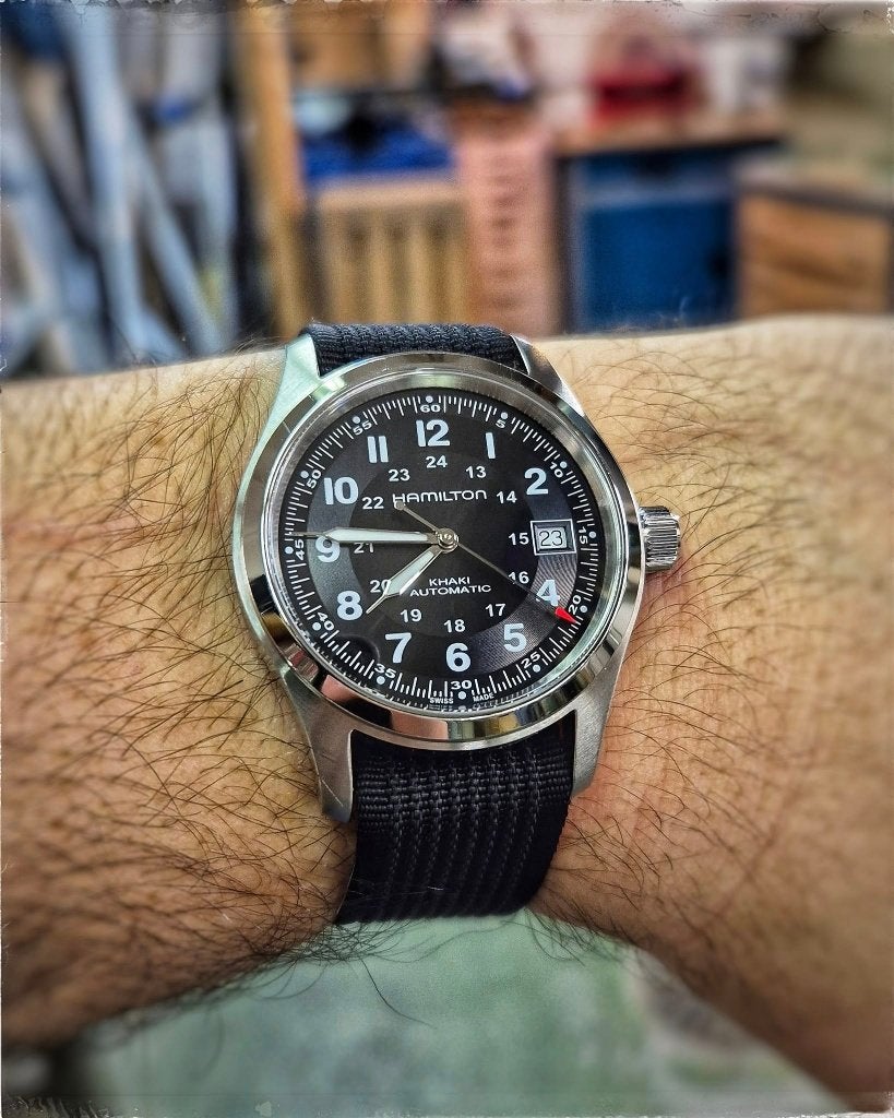 Hamilton Khaki Field Auto, Montre-bracelet, Enlèvement, Acier, Acier