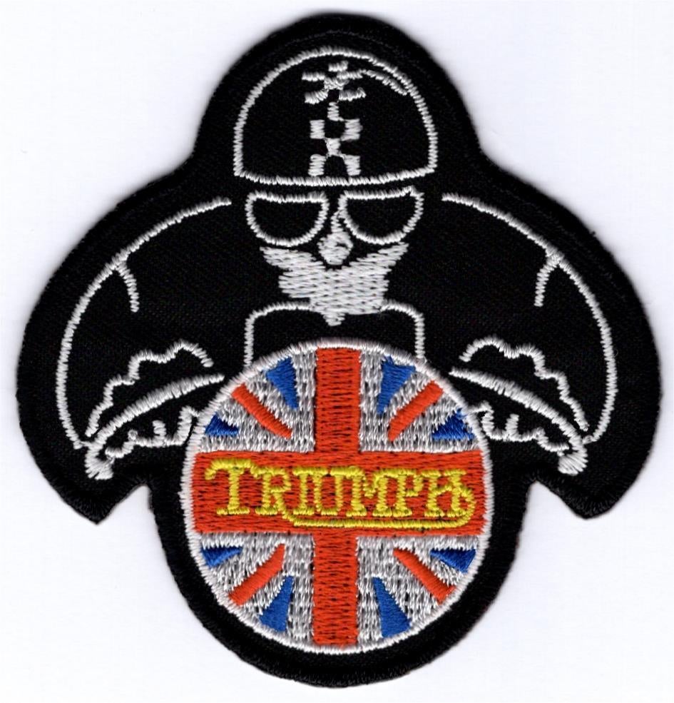 Triumph Cafe Racer stoffen opstrijk patch embleem #9, Envoi, Neuf