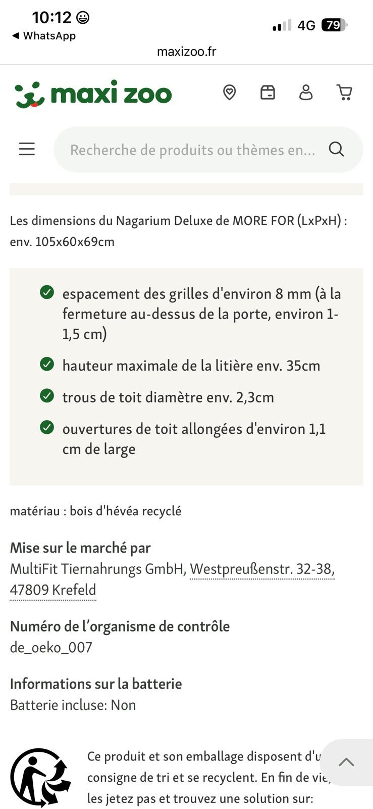 Cage pour rongeur, Animaux & Accessoires, Rongeurs & Lapins | Cages & Clapiers, 90 cm ou plus, Souris, 75 à 110 cm, Cage