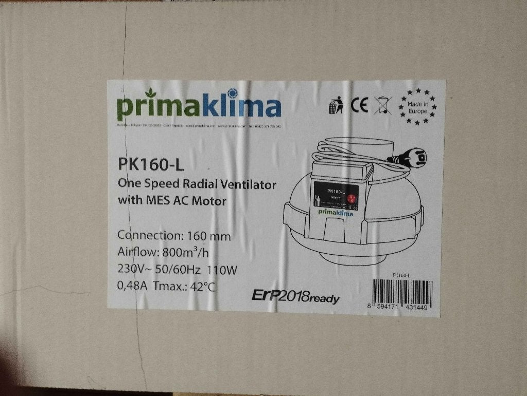 Extracteur d'air Prima Klima – NEUF, Bricolage & Construction, Enlèvement, Neuf, Extracteur