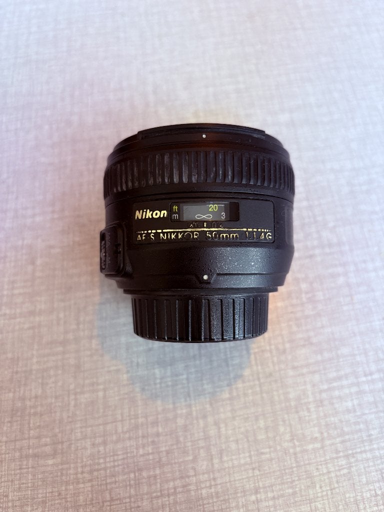 Nikon AF-S 50mm f/1.4 G Nikkor - Lichtsterke Prime Lens, Lentille standard, Nikon, Utilisé, 50 mm