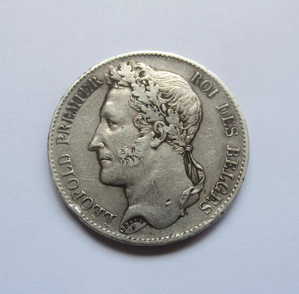 belgie 5 francs 1849, Postzegels en Munten, Verzenden, België, Zilver