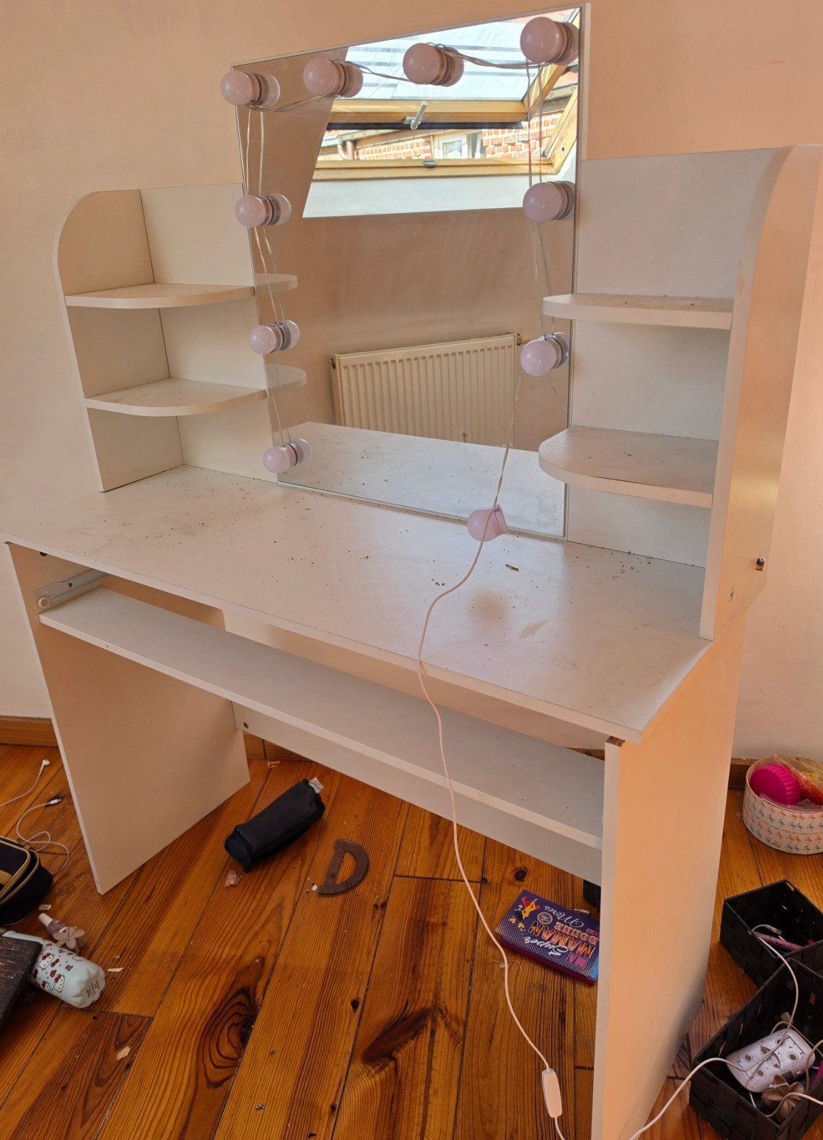 bureau table de coiffeuse avec tiroir, Enlèvement