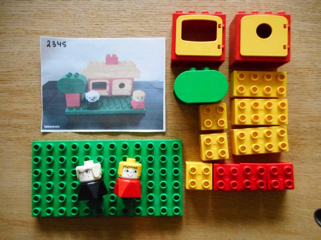 Lego Duplo 2345 - Basis set - huis, Enlèvement ou Envoi, Ensemble complet, Utilisé, Duplo