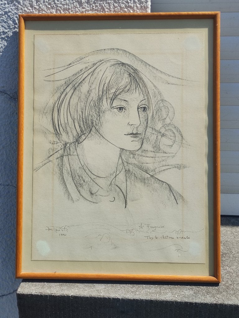 Dessin signe Charles delporte, Antiquités & Art, Enlèvement ou Envoi, Dessin