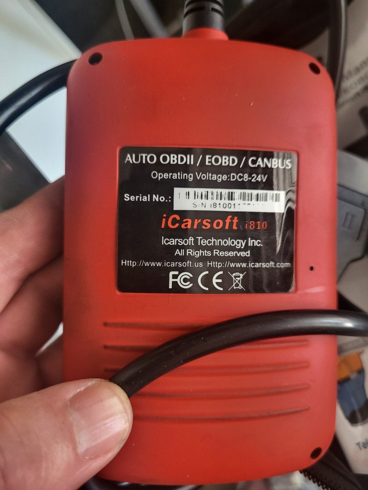 ICarsoft i810, Ophalen